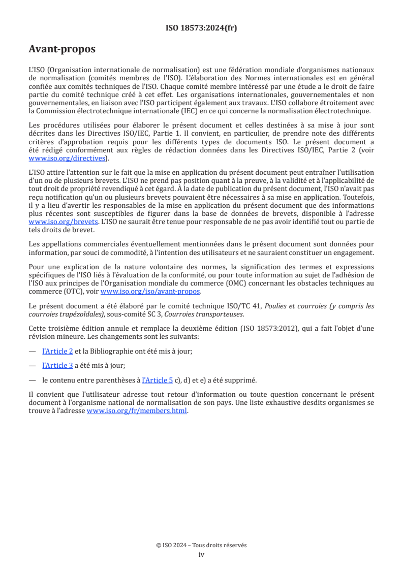 ISO 18573:2024 ISO 18573:2024 - Courroies transporteuses — Atmosphères d'essai et durées de conditionnement - Page 4 preview