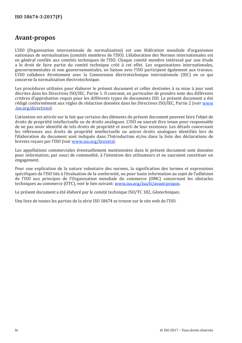 ISO 18674-3:2017 ISO 18674-3:2017 - Reconnaissance et essais géotechniques — Surveillance géotechnique par instrumentation in situ — Partie 3: Mesurages des déplacements perpendiculairement à une ligne par inclinomètre/28/2019 - Page 4 preview