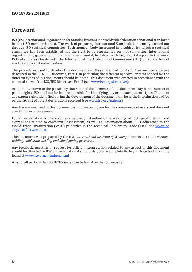 ISO 18785-2:2018 ISO 18785-2:2018 - Friction stir spot welding — Aluminium — Part 2: Design of weld joints/27/2018 - Page 4 preview