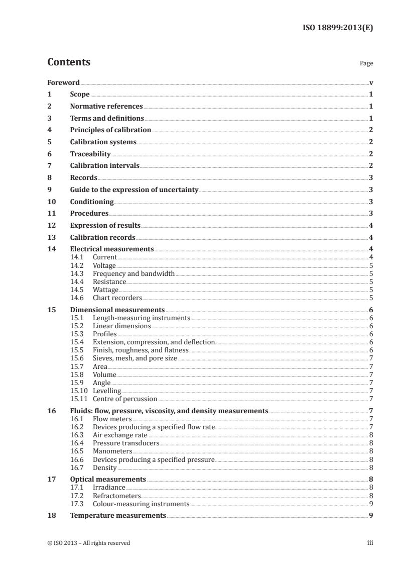 ISO 18899:2013 ISO 18899:2013 - Rubber — Guide to the calibration of test equipment/16/2013 - Page 3 preview