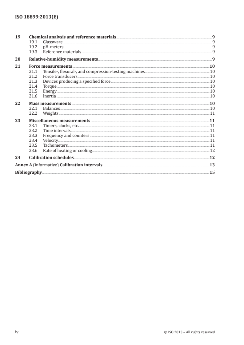 ISO 18899:2013 ISO 18899:2013 - Rubber — Guide to the calibration of test equipment/16/2013 - Page 4 preview