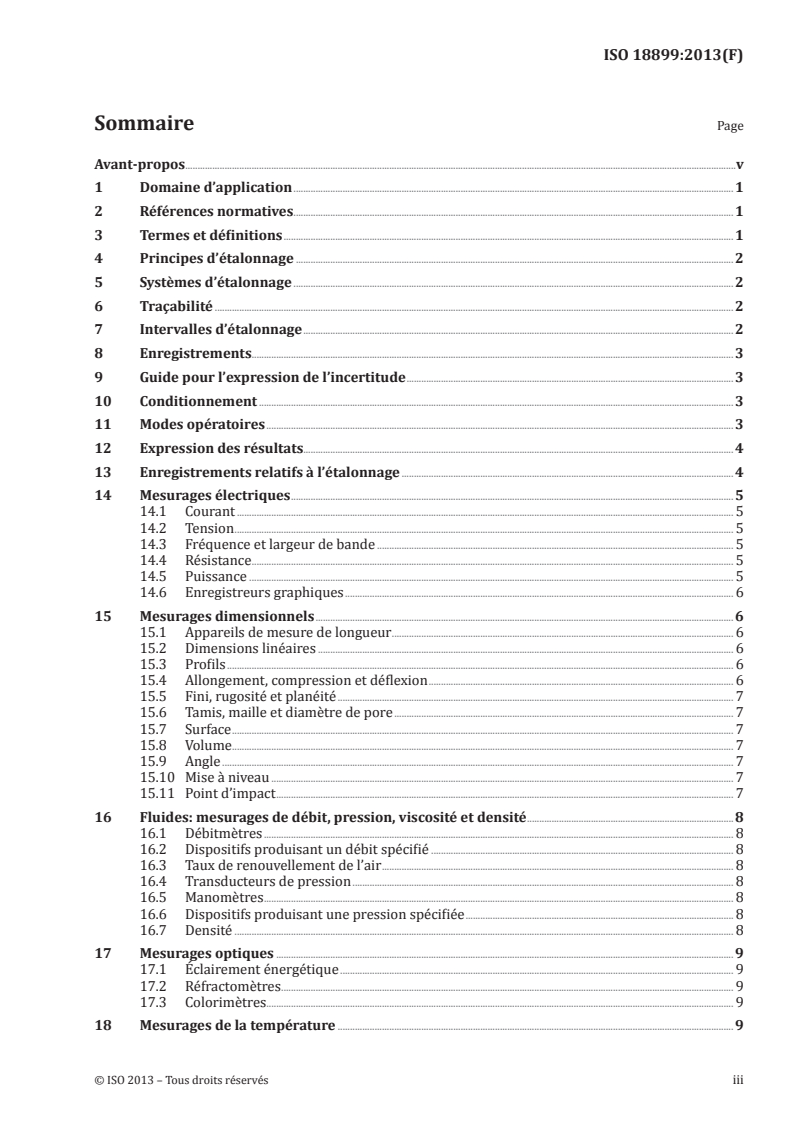 ISO 18899:2013 ISO 18899:2013 - Caoutchouc — Guide pour l'étalonnage du matériel d'essai/16/2013 - Page 3 preview