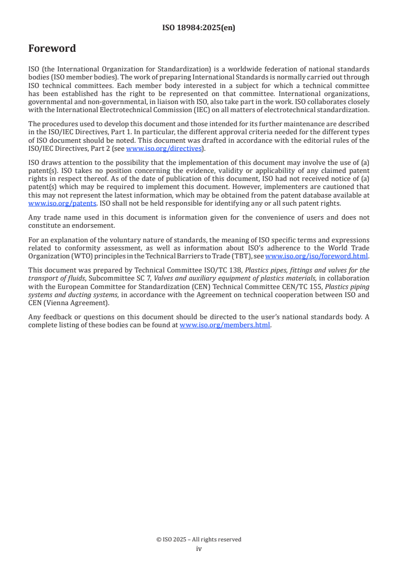 ISO 18984:2025 ISO 18984:2025 - Ball valves for thermoplastics piping systems for hot and cold water installations under pressure — Types, dimensions and requirements
Released:22. 07. 2025 - Page 4 preview