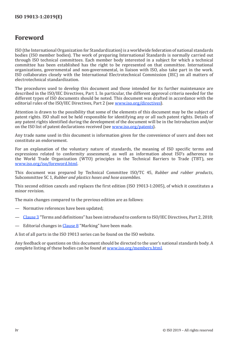ISO 19013-1:2019 ISO 19013-1:2019 - Rubber hoses and tubing for fuel circuits for internal combustion engines — Specification — Part 1: Diesel fuels/16/2019 - Page 4 preview