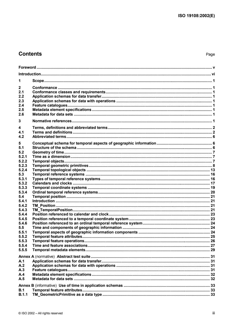 ISO 19108:2002 ISO 19108:2002 - Geographic information — Temporal schema/12/2002 - Page 3 preview