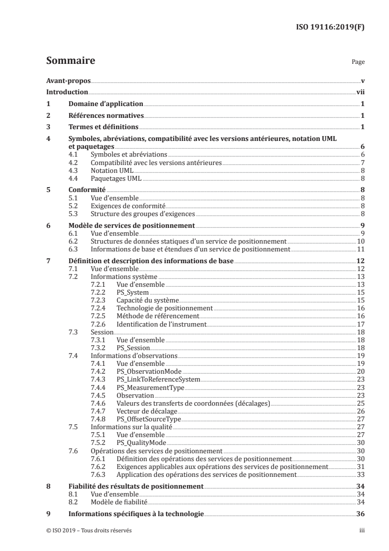ISO 19116:2019 ISO 19116:2019 - Information géographique — Services de positionnement/2/2019 - Page 3 preview