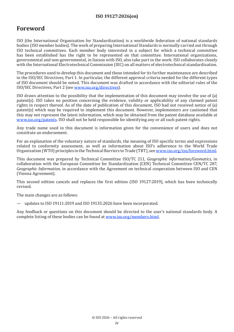 ISO 19127:2026 ISO 19127:2026 - Geographic information — Geodetic register - Page 4 preview