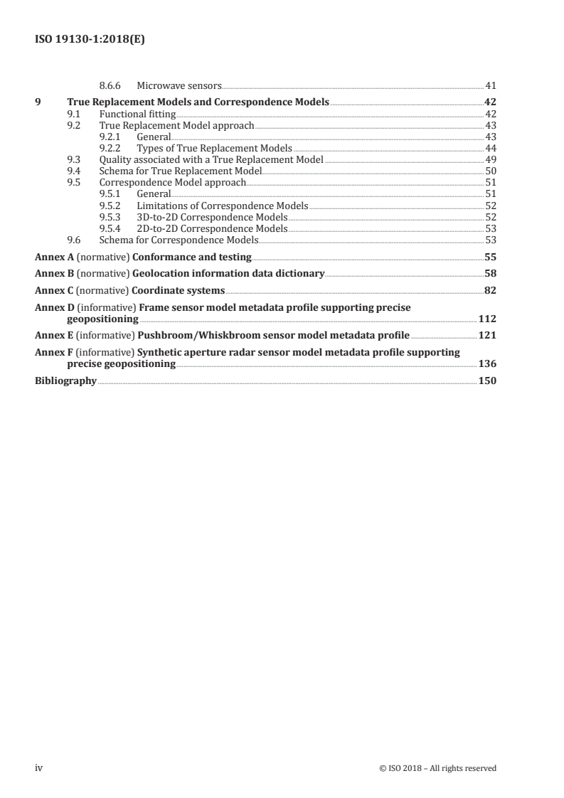 SIST ISO 19130-1:2019 ISO 19130-1:2018 - Geographic information — Imagery sensor models for geopositioning — Part 1: Fundamentals/5/2018 - Page 4 preview