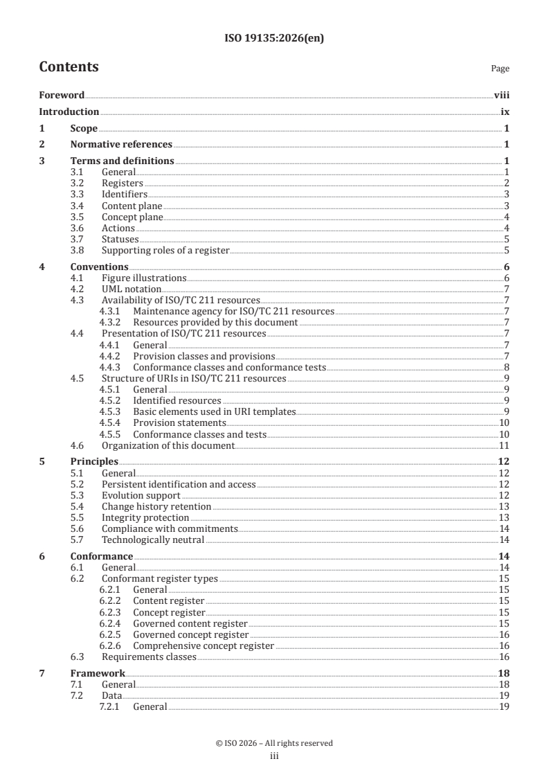ISO 19135:2026 - Geographic information — Registration and register governance
Released:5. 02. 2026 - Page 3 preview