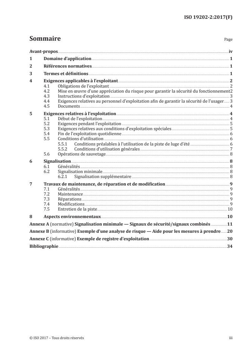ISO 19202-2:2017 ISO 19202-2:2017 - Pistes de luge d'été — Partie 2: Exigences de sécurité pour l'exploitation/13/2017 - Page 3 preview