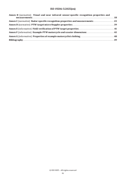 ISO 19206-5:2025 - Road vehicles — Test devices for target vehicles, vulnerable road users and other objects, for assessment of active safety functions — Part 5: Requirements for powered two-wheeler targets
Released:16. 06. 2025 - Page 4 preview