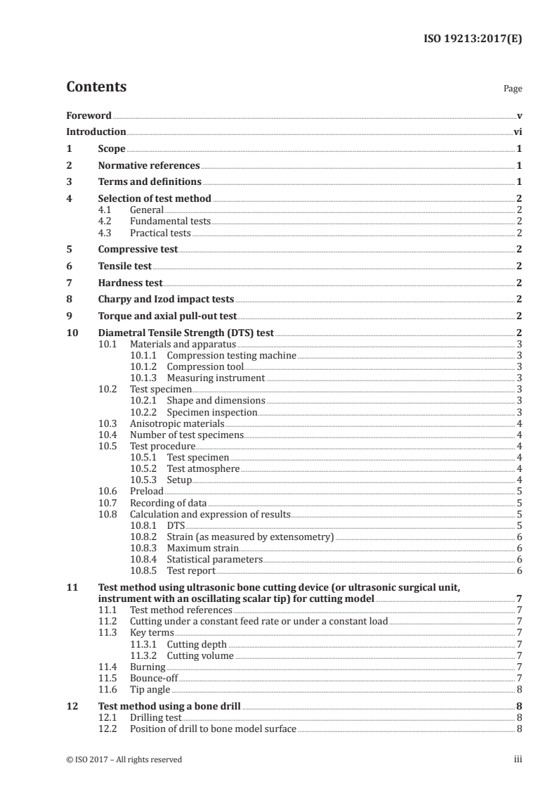 ISO 19213:2017 ISO 19213:2017 - Implants for surgery — Test methods of material for use as a cortical bone model/12/2017 - Page 3 preview