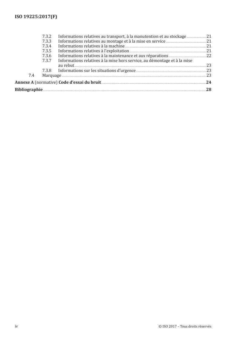 ISO 19225:2017 ISO 19225:2017 - Machines d'exploitation de mines et carrières souterraines — Machines mobiles d'abattage de front de taille — Exigences de sécurité imposées aux haveuses à tambour(s) et aux rabots/9/2017 - Page 4 preview