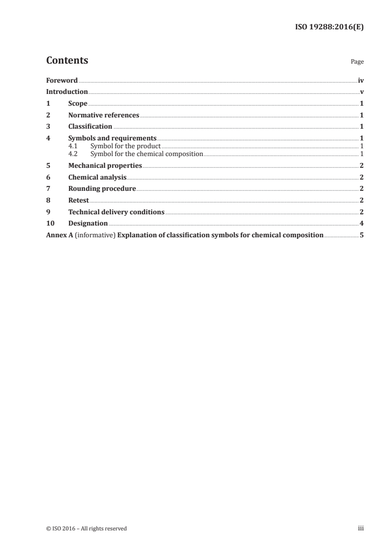 ISO 19288:2016 ISO 19288:2016 - Welding consumables — Solid wire electrodes, solid wires and rods for fusion welding of magnesium and magnesium alloys — Classification/12/2016 - Page 3 preview