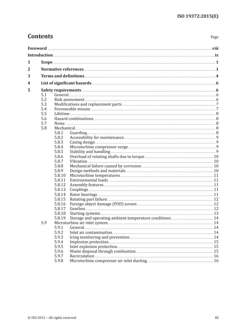 ISO 19372:2015 ISO 19372:2015 - Microturbines applications — Safety/13/2015 - Page 3 preview