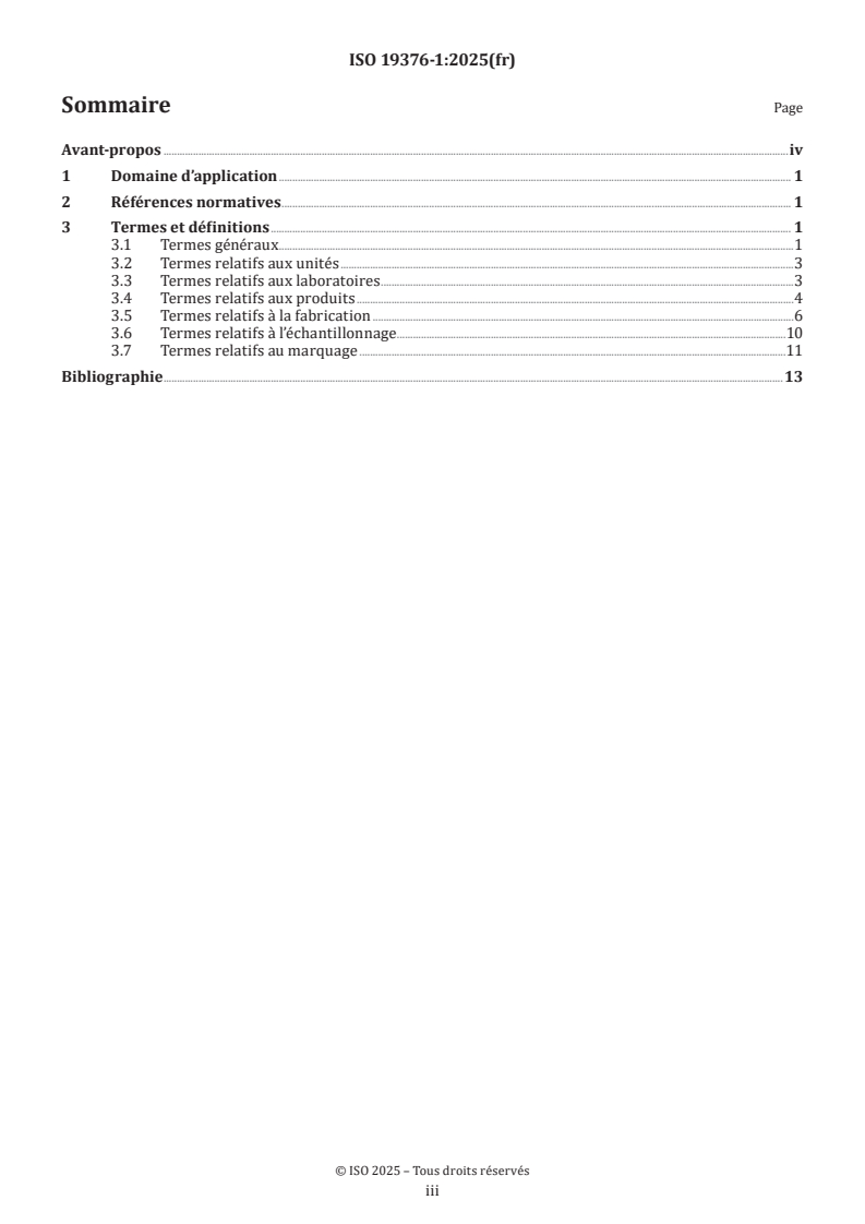 ISO 19376-1:2025 ISO 19376-1:2025 - Joaillerie, bijouterie et métaux précieux — Vocabulaire — Partie 1: Métaux précieux et unités
Released:8. 07. 2025 - Page 3 preview