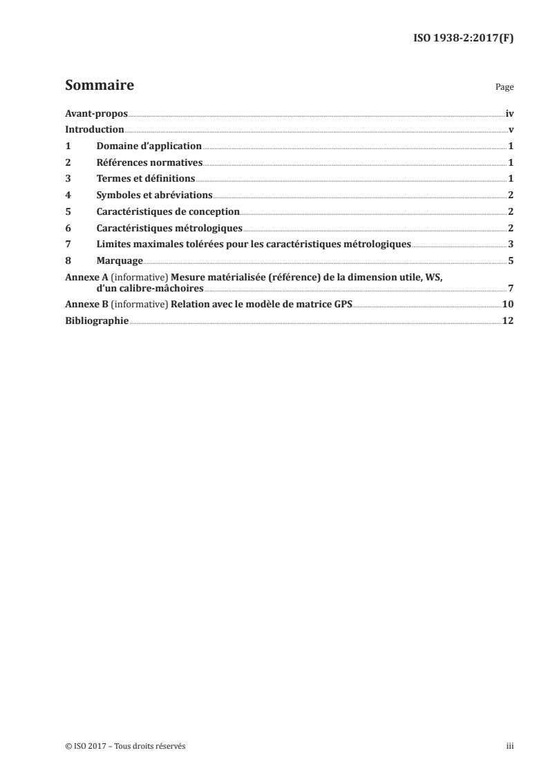 ISO 1938-2:2017 ISO 1938-2:2017 - Spécification géométrique des produits (GPS) — Équipement de mesurage dimensionnel — Partie 2: Disques de référence pour calibres/11/2017 - Page 3 preview