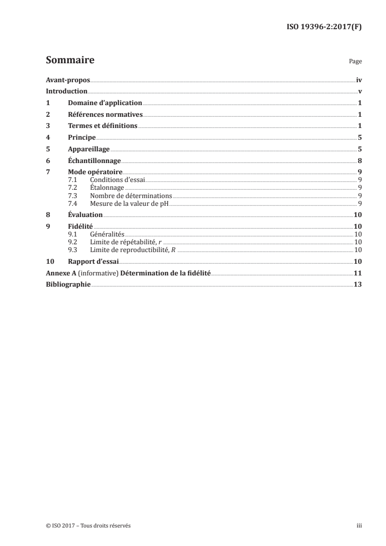 ISO 19396-2:2017 ISO 19396-2:2017 - Peintures et vernis — Détermination de la valeur de pH — Partie 2: Électrodes de pH dotées de la technologie ISFET/5/2020 - Page 3 preview