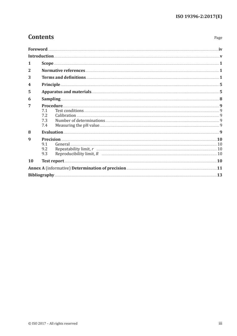 ISO 19396-2:2017 ISO 19396-2:2017 - Paints and varnishes — Determination of pH value — Part 2: pH electrodes with ISFET technology/11/2017 - Page 3 preview