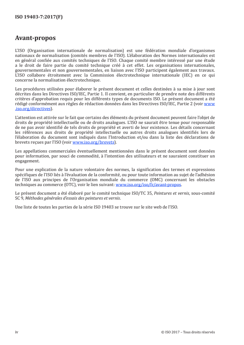 ISO 19403-7:2017 ISO 19403-7:2017 - Peintures et vernis — Mouillabilité — Partie 7: Mesurage de l'angle de contact sur un plan incliné (angle de roulement)/3/2020 - Page 4 preview