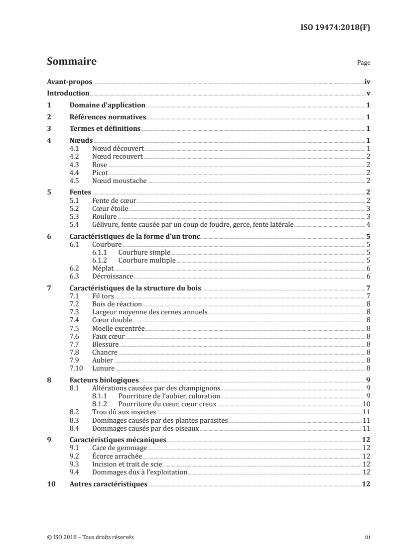 ISO 19474:2018 ISO 19474:2018 - Bois ronds — Caractéristiques visuelles — Méthodes de mesure/31/2018 - Page 3 preview