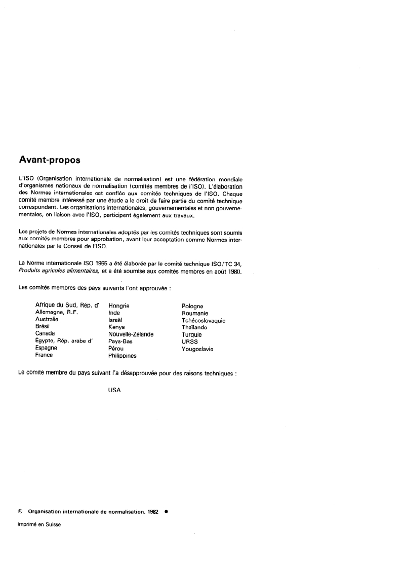 SIST ISO 1955:1995 ISO 1955:1982 - Agrumes et produits dérivés — Détermination de la teneur en huiles essentielles (Méthode de référence)/1/1982 - Page 2 preview