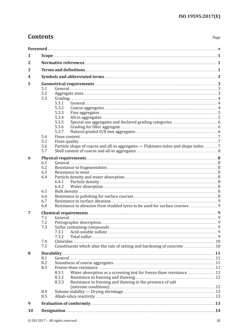 ISO 19595:2017 ISO 19595:2017 - Natural aggregates for concrete/12/2017 - Page 3 preview
