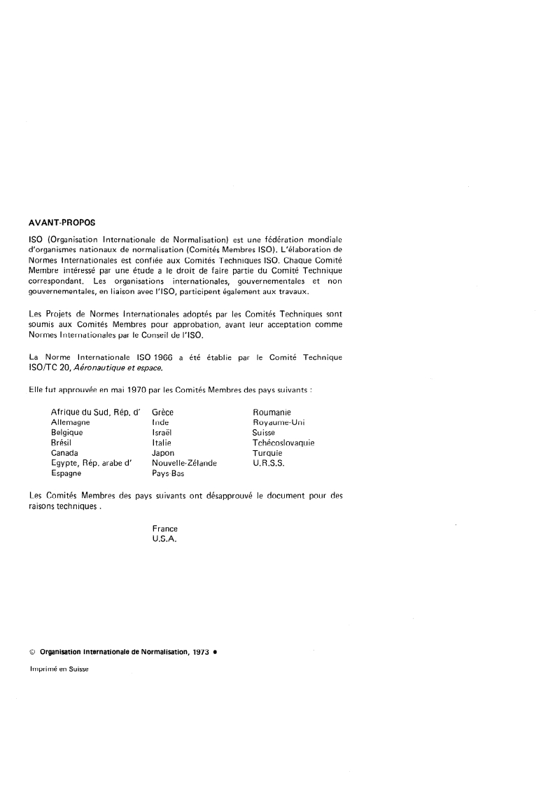 ISO 1966:1973 ISO 1966:1973 - Raccordements sertis pour câbles électriques utilisés à bord des aéronefs/1/1973 - Page 2 preview