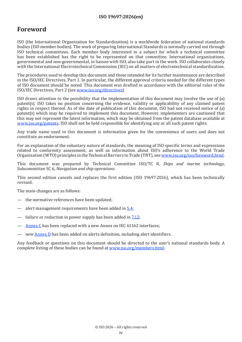 ISO 19697:2026 ISO 19697:2026 - Ships and marine technology — Navigation and ship operations — Electronic inclinometers - Page 4 preview