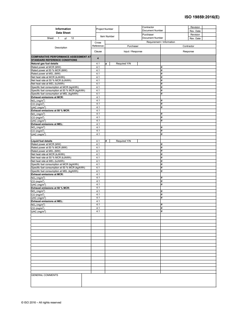 ISO 19859:2016 ISO19859_2016_2.Information_Data_Sheet - ISO 19859:2016 - Gas turbine applications — Requirements for power generation/10/2016 - Page 1 preview