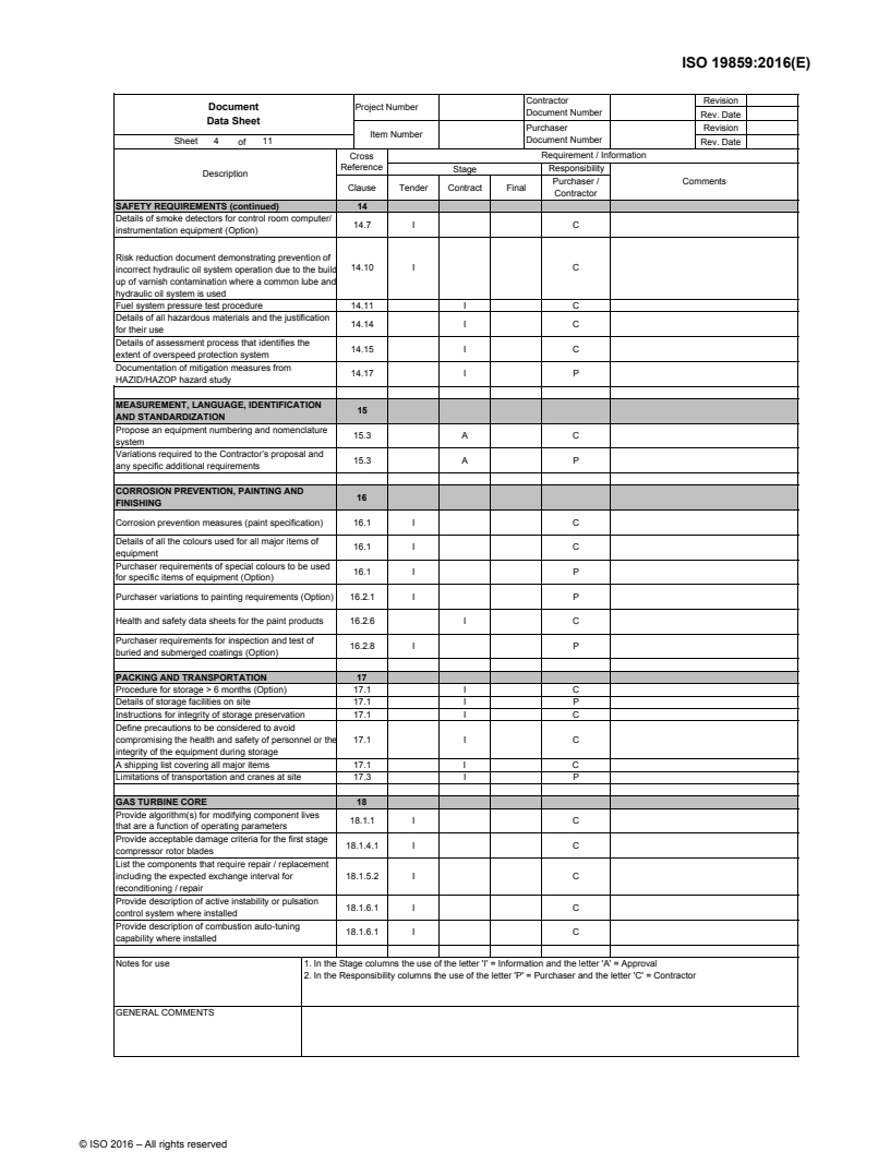 ISO 19859:2016 ISO19859_2016_5.Document_Data_Sheet - ISO 19859:2016 - Gas turbine applications — Requirements for power generation/10/2016 - Page 4 preview