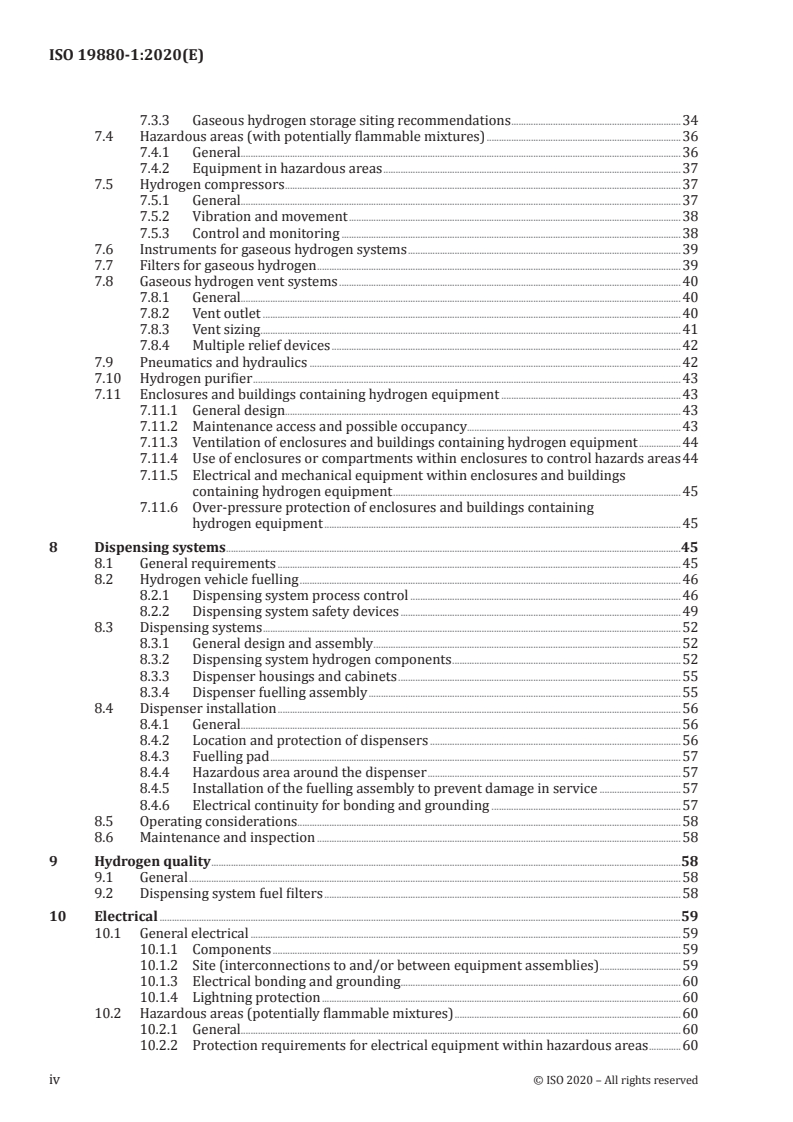 ISO 19880-1:2020 ISO 19880-1:2020 - Gaseous hydrogen — Fuelling stations — Part 1: General requirements/4/2020 - Page 4 preview