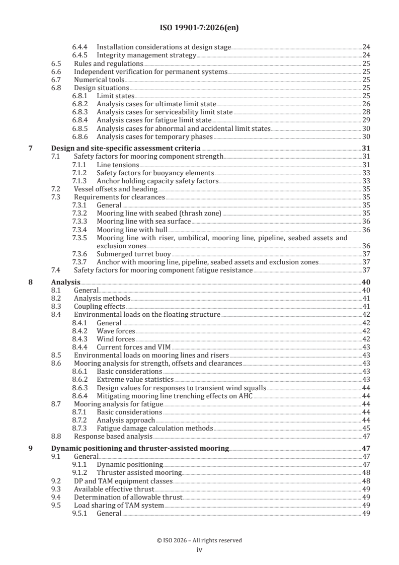 ISO 19901-7:2026 ISO 19901-7:2026 - Specific requirements for offshore structures — Part 7: Stationkeeping systems for floating offshore structures and mobile offshore units - Page 4 preview