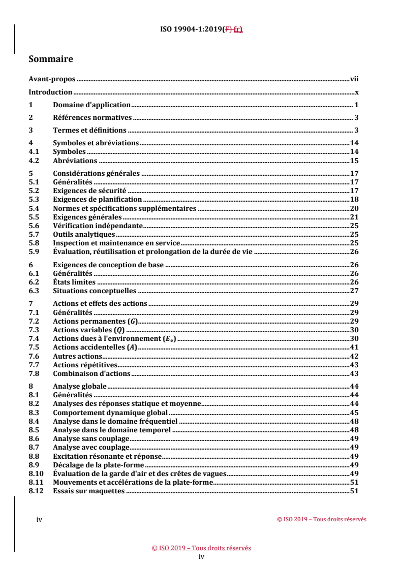 ISO 19904-1:2019 REDLINE ISO 19904-1:2019 - Industries du pétrole et du gaz naturel — Structures en mer flottantes — Partie 1: Structures en forme de navire, structures semi-submersibles, plates-formes spar et structures cylindriques à faible tirant d’eau
Released:15. 12. 2025 - Page 4 preview