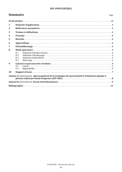 ISO 19919:2025 - Joaillerie, bijouterie et métaux précieux — Dosage de l’argent — Méthode par ICP-OES utilisant un étalon interne
Released:11/25/2025 - Page 3 preview