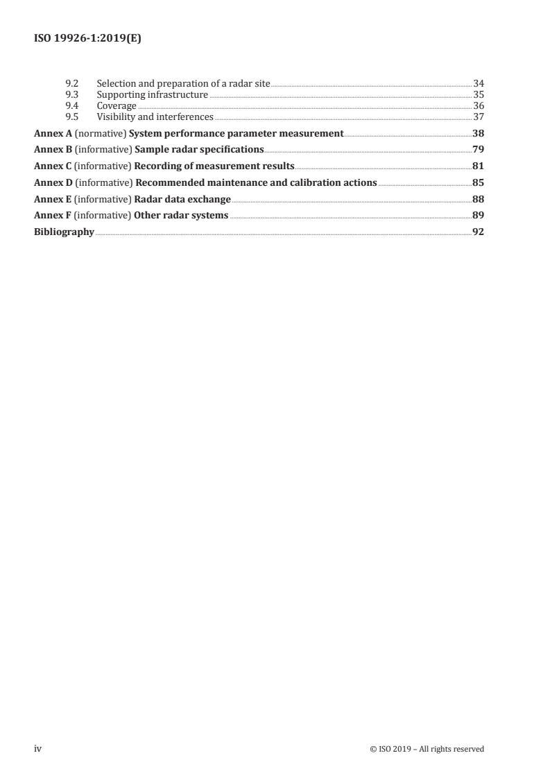 ISO 19926-1:2019 ISO 19926-1:2019 - Meteorology — Weather radar — Part 1: System performance and operation/22/2019 - Page 4 preview