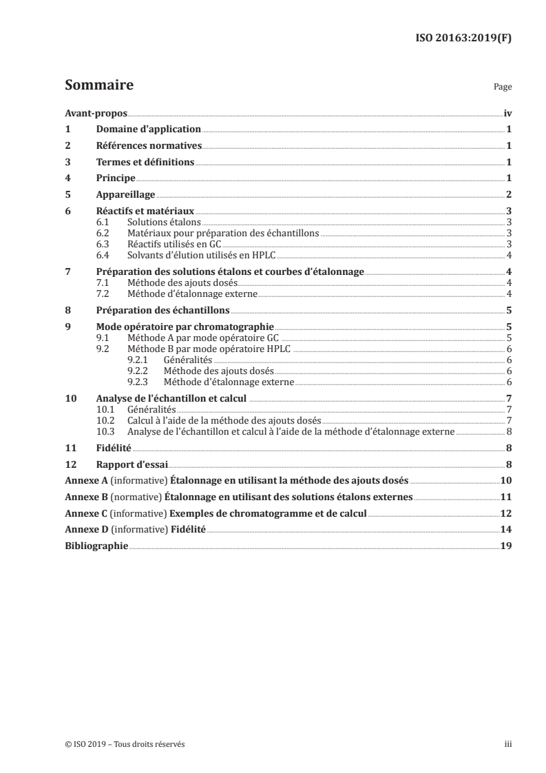 ISO 20163:2019 ISO 20163:2019 - Caoutchoucs vulcanisés — Dosage du soufre libre par chromatographie en phase gazeuse (CG) et chromatographie en phase liquide haute performance (HPLC)/24/2019 - Page 3 preview