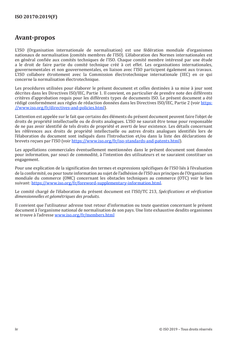 ISO 20170:2019 ISO 20170:2019 - Spécification géométrique des produits (GPS) — Décomposition des caractéristiques géométriques pour la maîtrise de la fabrication/11/2019 - Page 4 preview