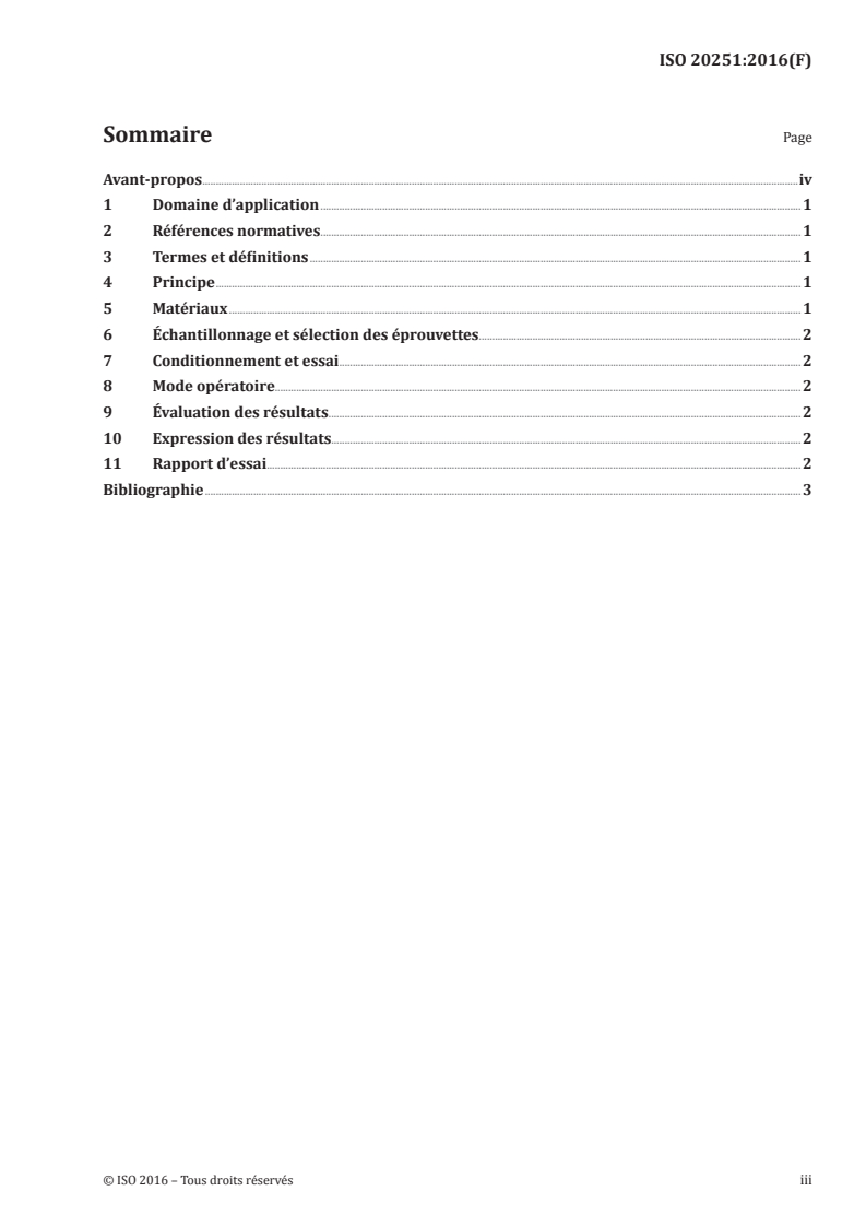 ISO 20251:2016 ISO 20251:2016 - Revêtements de sol textiles — Essai d'imperméabilité à l'eau/7/2017 - Page 3 preview