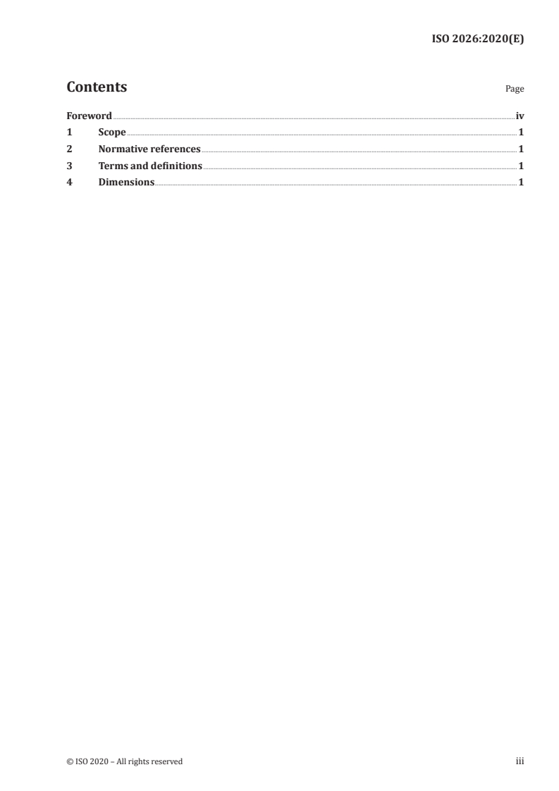 ISO 2026:2020 ISO 2026:2020 - Aircraft — Connections for starting engines by air/23/2020 - Page 3 preview