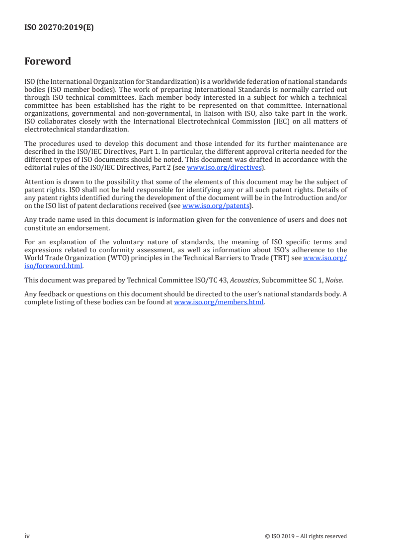 ISO 20270:2019 ISO 20270:2019 - Acoustics — Characterization of sources of structure-borne sound and vibration — Indirect measurement of blocked forces/6/2019 - Page 4 preview