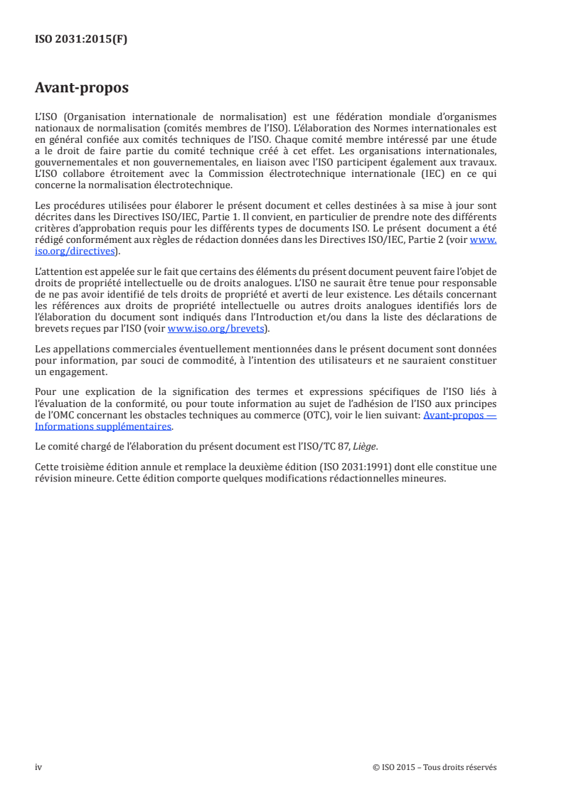 ISO 2031:2015 ISO 2031:2015 - Granulés de liège — Détermination de la masse volumique apparente/18/2015 - Page 4 preview
