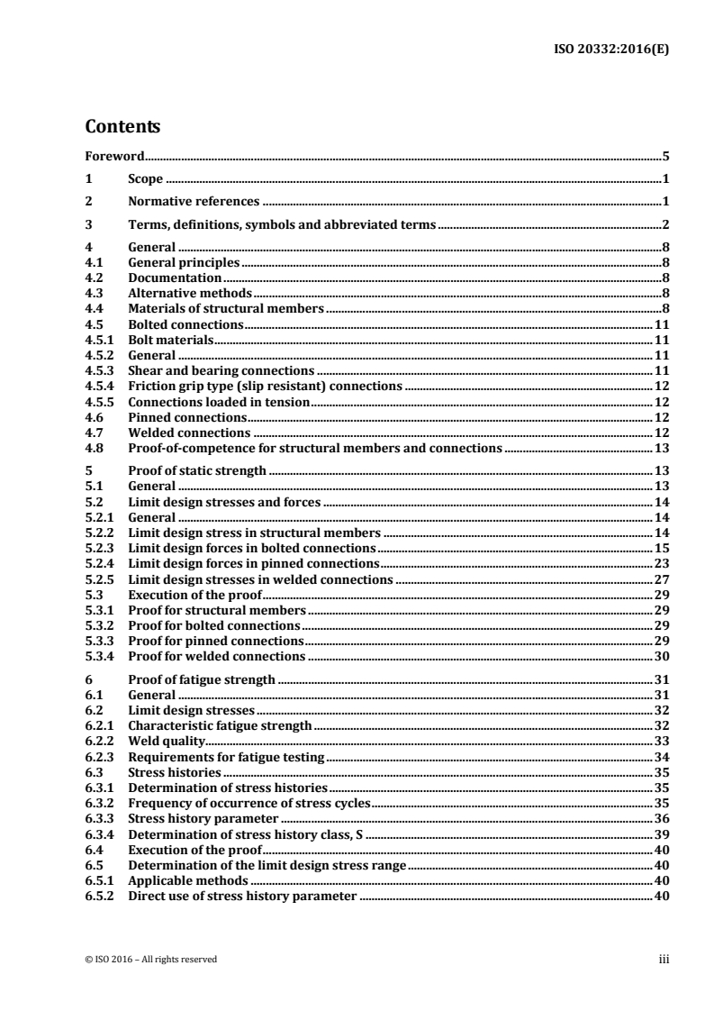 ISO 20332:2016 ISO 20332:2016 - Cranes — Proof of competence of steel structures/14/2018 - Page 3 preview