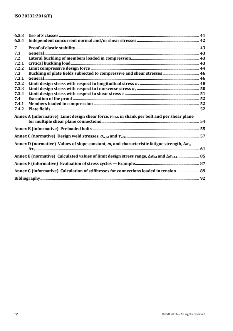 ISO 20332:2016 ISO 20332:2016 - Cranes — Proof of competence of steel structures/14/2018 - Page 4 preview