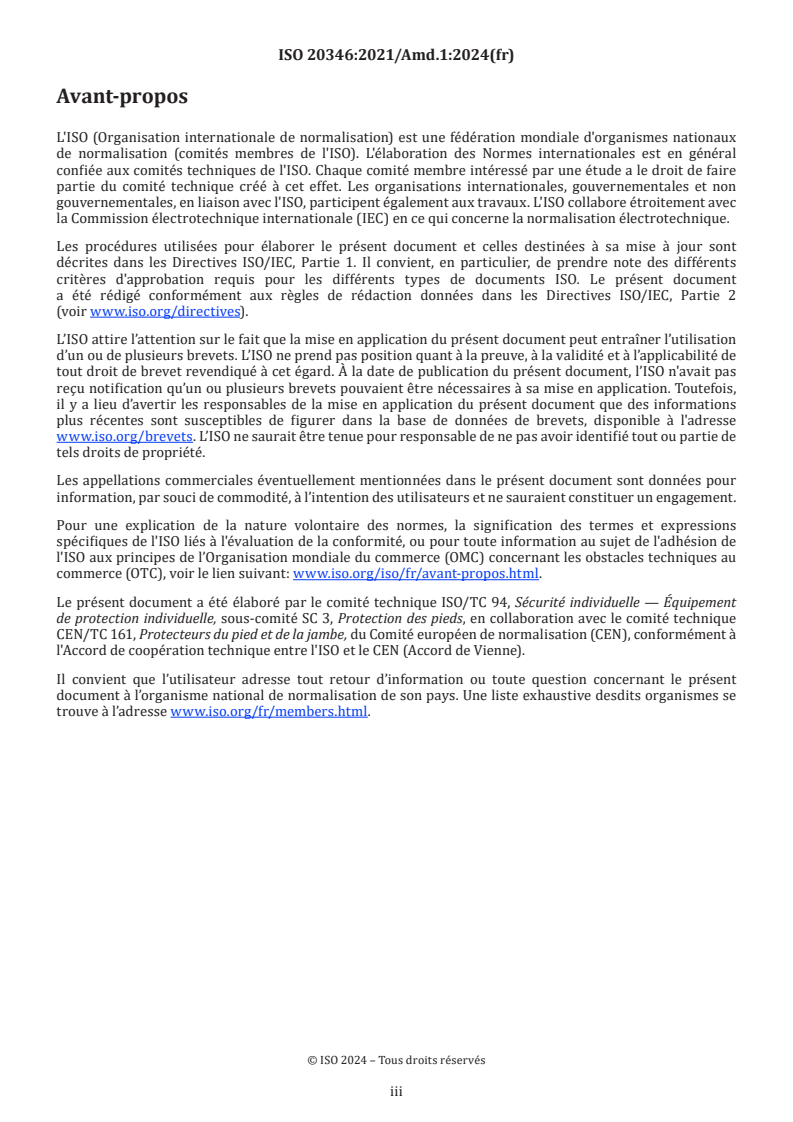 ISO 20346:2021/Amd 1:2024 ISO 20346:2021/Amd 1:2024 - Équipement de protection individuelle — Chaussures de protection — Amendement 1
Released:2/6/2024 - Page 3 preview