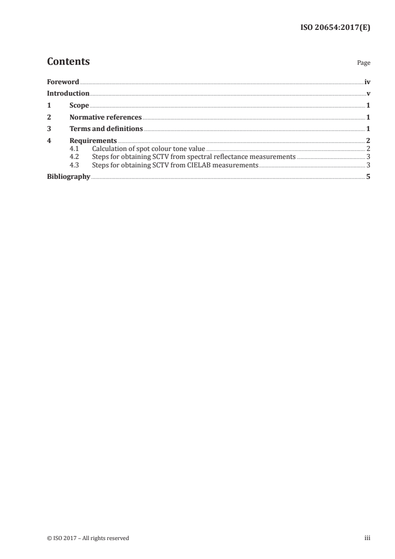 SIST ISO 20654:2018 ISO 20654:2017 - Graphic technology — Measurement and calculation of spot colour tone value/8/2018 - Page 3 preview
