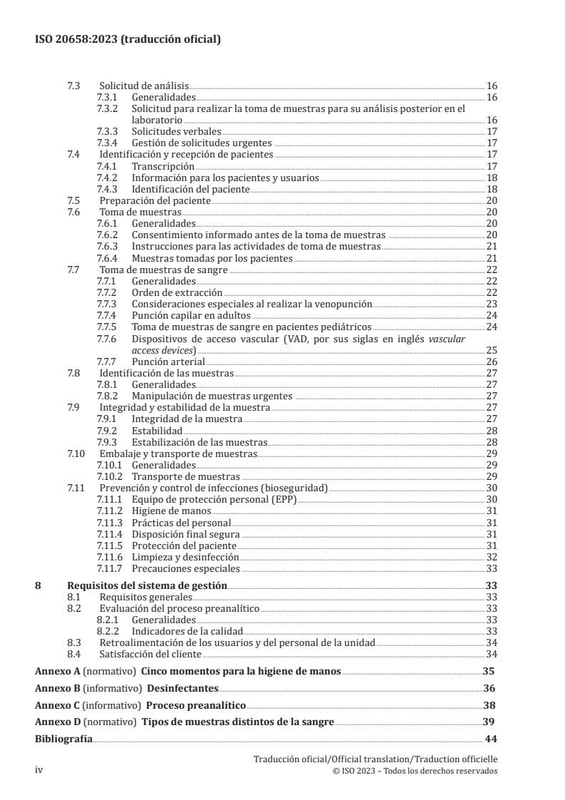 ISO 20658:2023 ISO 20658:2023 - Requirements for the collection and transport of samples for medical laboratory examinations
Released:3/5/2024 - Page 4 preview