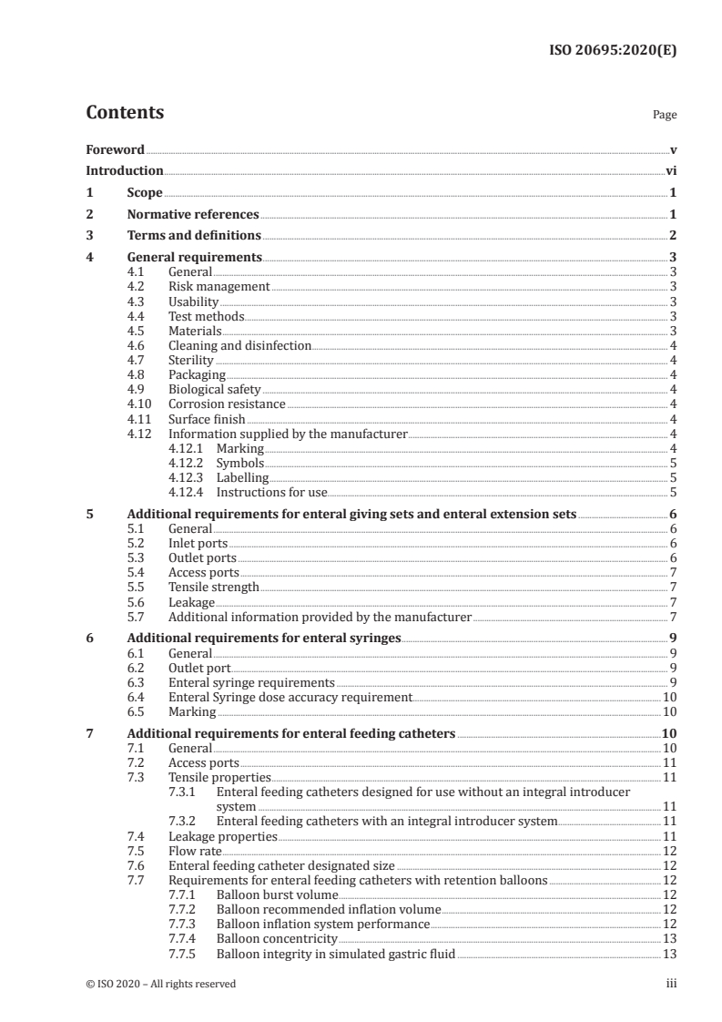 ISO 20695:2020 ISO 20695:2020 - Enteral feeding systems — Design and testing/27/2020 - Page 3 preview
