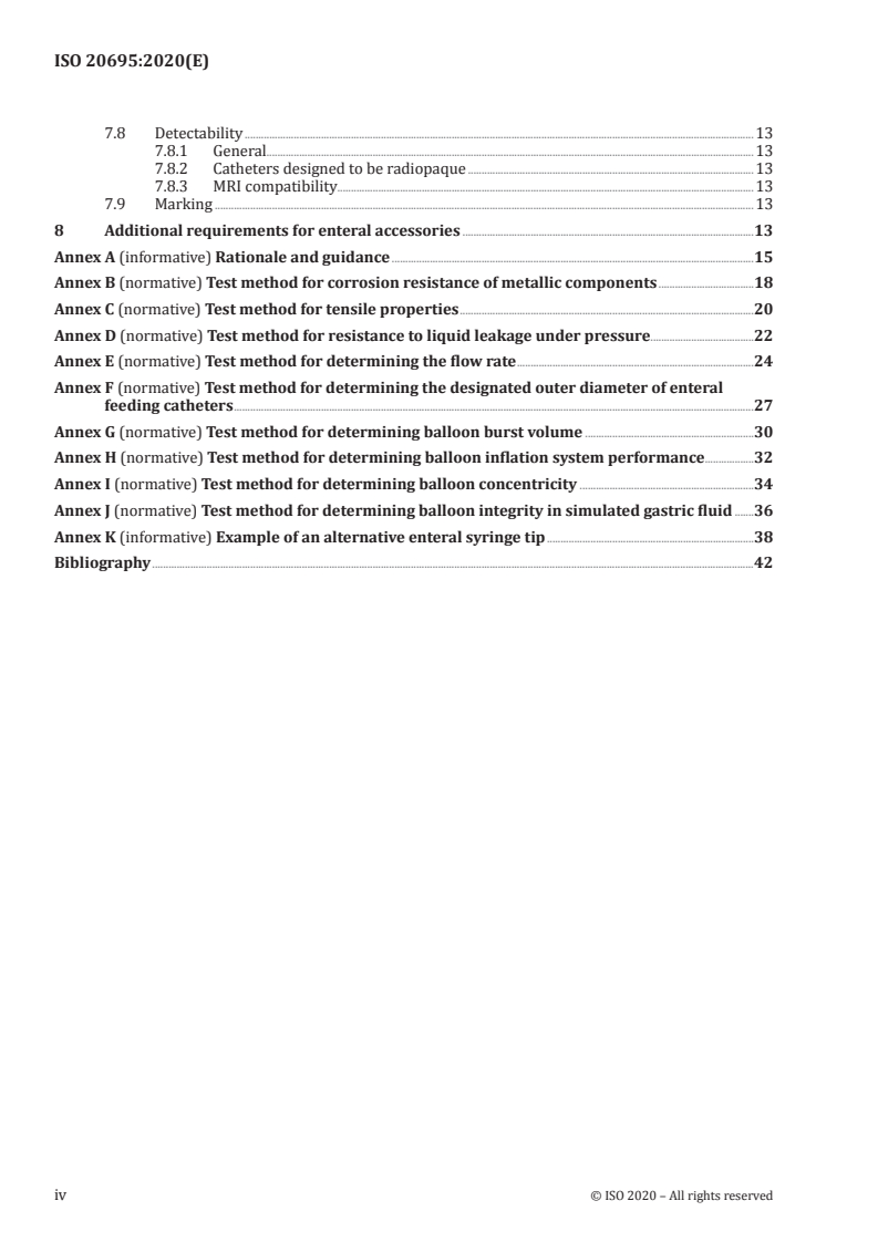 ISO 20695:2020 ISO 20695:2020 - Enteral feeding systems — Design and testing/27/2020 - Page 4 preview