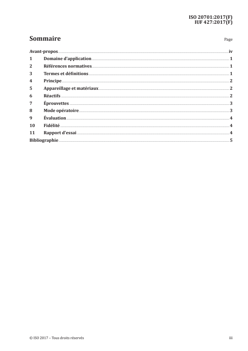 ISO 20701:2017 ISO 20701:2017 - Cuir — Essais de solidité des coloris — Solidité des coloris à la salive/14/2017 - Page 3 preview